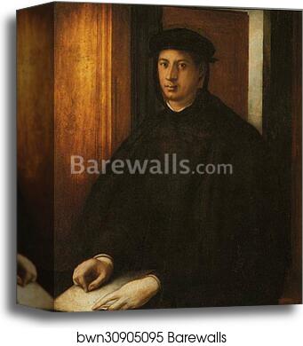 Portrait of Alessandro de' Medici by Jacopo Carrucci, Known As Pontormo, Canvas Print