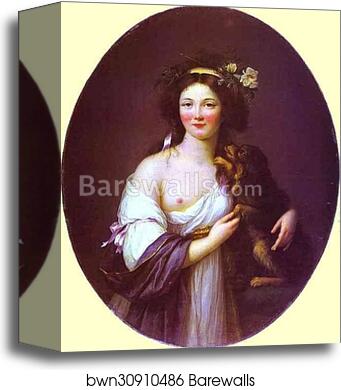 Portrait of Mme D'Aguesseau by Louise-Elisabeth Vigée-Lebrun, Canvas Print