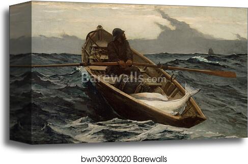 The Fog Warning / Halibut Fishing by Winslow Homer, Canvas Print The Fog Warning / Halibut Fishing by Winslow Homer, Canvas Print