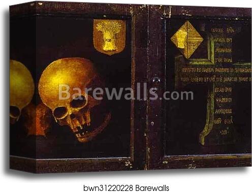Braque Triptych. Outer wings by Rogier Van Der Weyden, Canvas Print