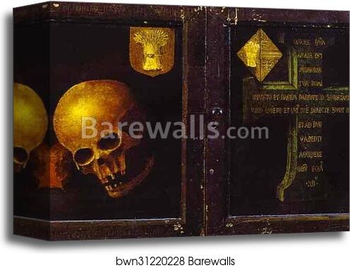 Braque Triptych. Outer wings by Rogier Van Der Weyden, Canvas Print Braque Triptych. Outer wings by Rogier Van Der Weyden, Canvas Print
