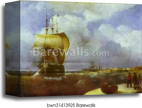 The Great Roads at Kronstadt by Ivan Aivazovsky, Canvas Print The Great Roads at Kronstadt by Ivan Aivazovsky, Canvas Print