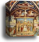 Madonna and Child Surrounded by Saints by Benozzo Gozzoli, Canvas Print