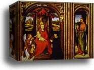 Altar of Saints John the Baptist and John the Evangelist by Hans Memling, Canvas Print
