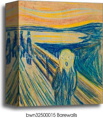 The Scream, 1893 by Edvard Munch, Canvas Print