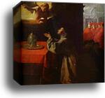 St. Bonaventura at Pray by Francisco De Zurbarán, Canvas Print