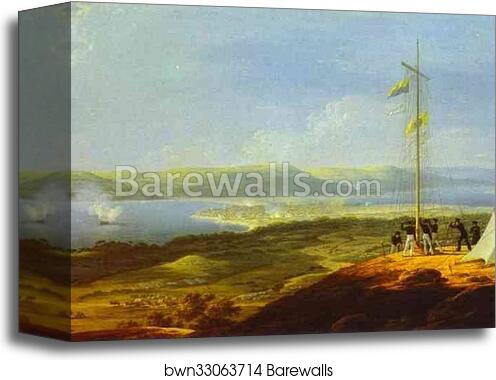 View of the Military Telegraph near Varna by Maxim Vorobiev, Canvas Print View of the Military Telegraph near Varna by Maxim Vorobiev, Canvas Print