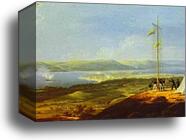 View of the Military Telegraph near Varna by Maxim Vorobiev, Canvas Print