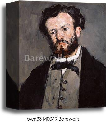 Portrait of Anthony Valabrègue by Paul Cézanne, Canvas Print Portrait of Anthony Valabrègue by Paul Cézanne, Canvas Print