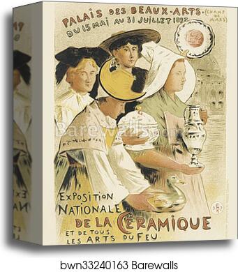 L' "Exposition nationale de la Céramique et de tous les Arts du feu" by Étienne Moreau-Nélaton, Canvas Print