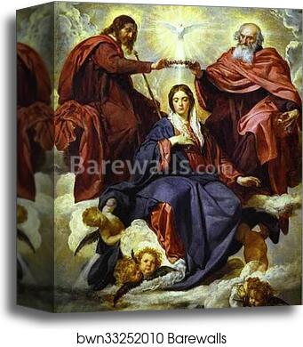 The Coronation of the Virgin by Diego Velázquez, Canvas Print