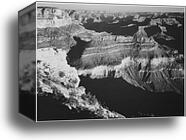 Grand Canyon National Park. Arizona.  Photographs of National Parks and Monuments, compiled 1941 - 1942, documenting the period ca. 1933 - 1942 by Ansel Adams (1902-1984), Canvas Print