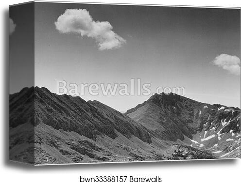 Coloseum Mountain, Kings River Canyon (Proposed as a national park), California, 1936.  Photographs of National Parks and Monuments, compiled 1941 - 1942, documenting the period ca. 1933 - 1942 by Ansel Adams (1902-1984), Canvas Print