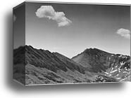 Coloseum Mountain, Kings River Canyon (Proposed as a national park), California, 1936.  Photographs of National Parks and Monuments, compiled 1941 - 1942, documenting the period ca. 1933 - 1942 by Ansel Adams (1902-1984), Canvas Print