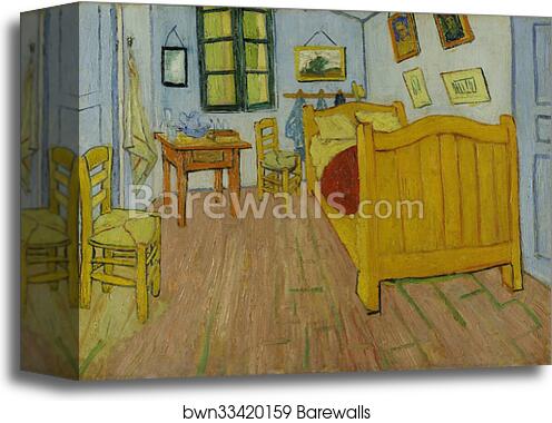 The Bedroom by Vincent Van Gogh, Canvas Print