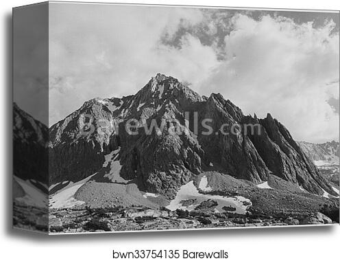 Center Peak, Center Basin, Kings River Canyon (Proposed as a national park), California, 1936. Photographs of National Parks and Monuments, compiled 1941 - 1942, documenting the period ca. 1933 - 1942 by Ansel Adams (1902-1984), Canvas Print Center Peak, Center Basin, Kings River Canyon (Proposed as a national park), California, 1936. Photographs of National Parks and Monuments, compiled 1941 - 1942, documenting the period ca. 1933 - 1942 by Ansel Adams (1902-1984), Canvas Print