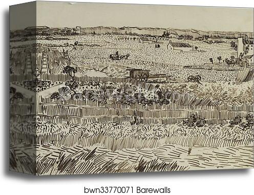 The Harvest (for Émile Bernard) by Vincent Van Gogh, Canvas Print