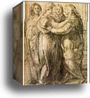 Study for the Visitation by Jacopo Carrucci, Known As Pontormo, Canvas Print