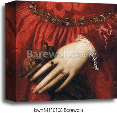 Lady in a Red Dress with a Fair-Haired Little Boy. Detail by Agnolo Bronzino, Canvas Print Lady in a Red Dress with a Fair-Haired Little Boy. Detail by Agnolo Bronzino, Canvas Print