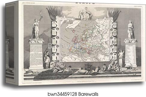 Europe by Victor Jules Levasseur, Canvas Print