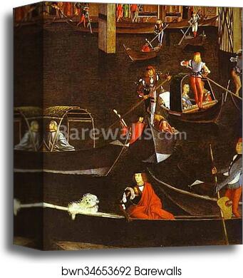 Healing of a Madman. Detail by Vittore Carpaccio, Canvas Print