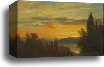 On the Hudson River Near Irvington by Albert Bierstadt, Canvas Print