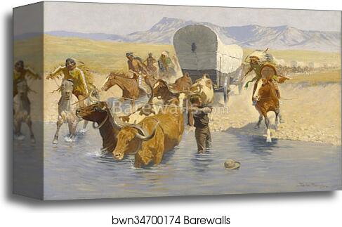 The Emigrants by Frederic Remington, Canvas Print