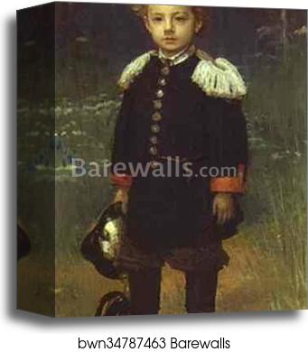 Portrait of Sergey Kramskoy, the Artist's Son, as a Child by Ivan Kramskoy, Canvas Print Portrait of Sergey Kramskoy, the Artist's Son, as a Child by Ivan Kramskoy, Canvas Print