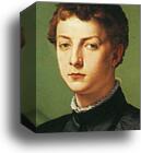 Portrait of Lodovico Capponi. Detail by Agnolo Bronzino, Canvas Print