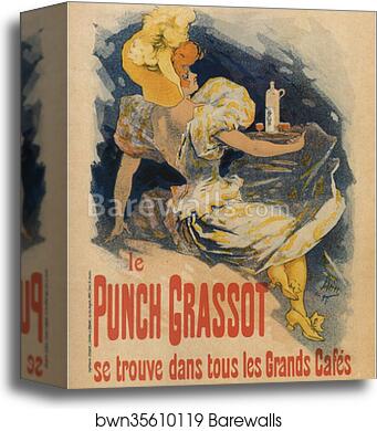 Le Punch Grassot by Jules Chéret, Canvas Print