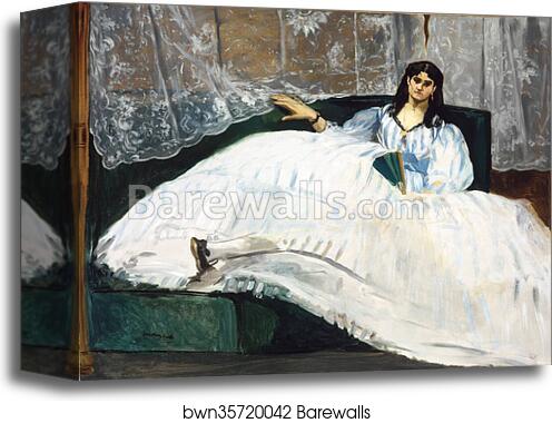 Woman with a Fan by Édouard Manet, Canvas Print