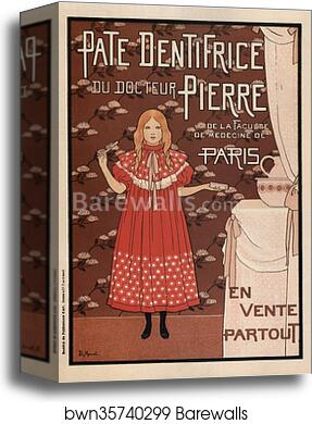Pâte dentifrice du docteur Pierre by Louis-Maurice Boutet De Monvel, Canvas Print