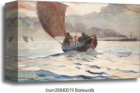 Returning Fishing Boats by Winslow Homer, Canvas Print