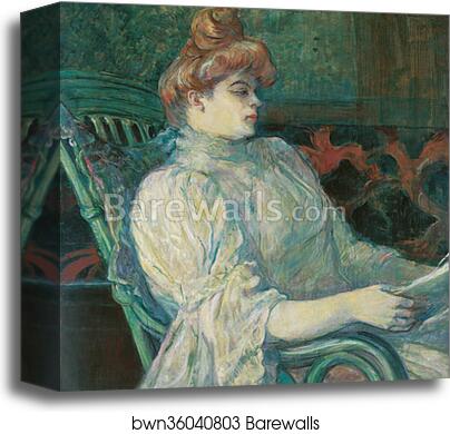 Madame Marthe X―Bordeaux by Henri De Toulouse-Lautrec, Canvas Print