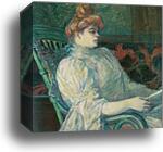 Madame Marthe X―Bordeaux by Henri De Toulouse-Lautrec, Canvas Print