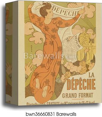 La Dépêche de Toulouse by Maurice Denis, Canvas Print