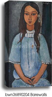 Alice by Amedeo Modigliani, Canvas Print