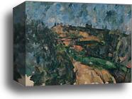Bend Of The Road At The Top Of The Chemin Des Lauves by Paul Cézanne, Canvas Print