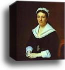 Portrait of Vera Tretyakova, Wife of the Collector Pavel Tretyakov by Ivan Kramskoy, Canvas Print