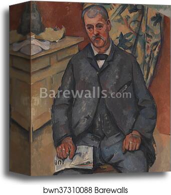 Seated Man by Paul Cézanne, Canvas Print
