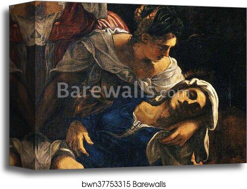 Deposition of the Christ. Detail by Jacopo Robusti, Called Tintoretto, Canvas Print