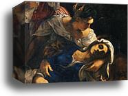 Deposition of the Christ. Detail by Jacopo Robusti, Called Tintoretto, Canvas Print