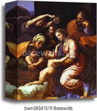 The Holy Family by Raphael, Canvas Print