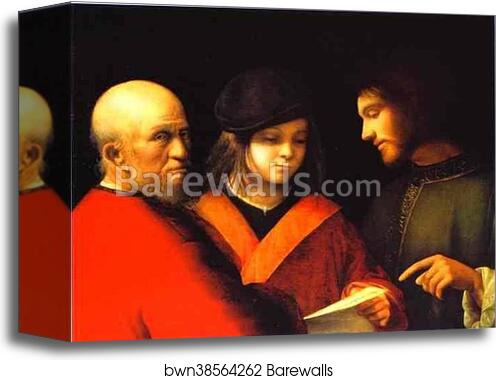 The Three Ages of Man by Giorgione, Canvas Print