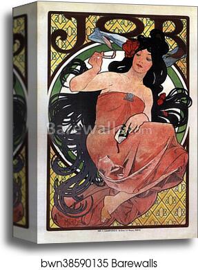 Job by Alphonse Mucha, Canvas Print