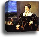 Portrait of Eleonora Gonzaga della Rovere by Titian, Canvas Print