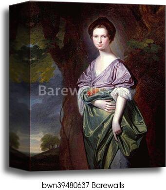 Portrait of Lady Henrietta Frances, Countess of Bessborough by George Romney, Canvas Print