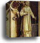 St. Lawrence, the reverse side of the Portrait of Laurent Froimont by Rogier Van Der Weyden, Canvas Print