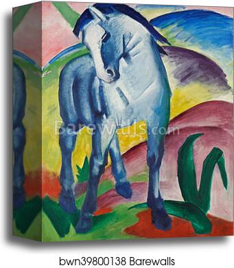 Blaues Pferd I by Franz Marc, Canvas Print