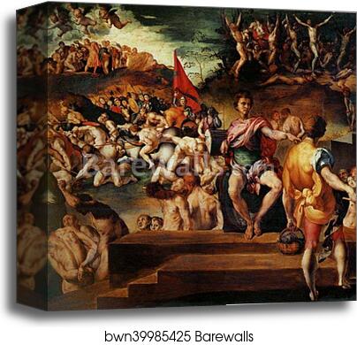 Martyrdom of St. Maurice and the Theban Legions by Jacopo Carrucci, Known As Pontormo, Canvas Print